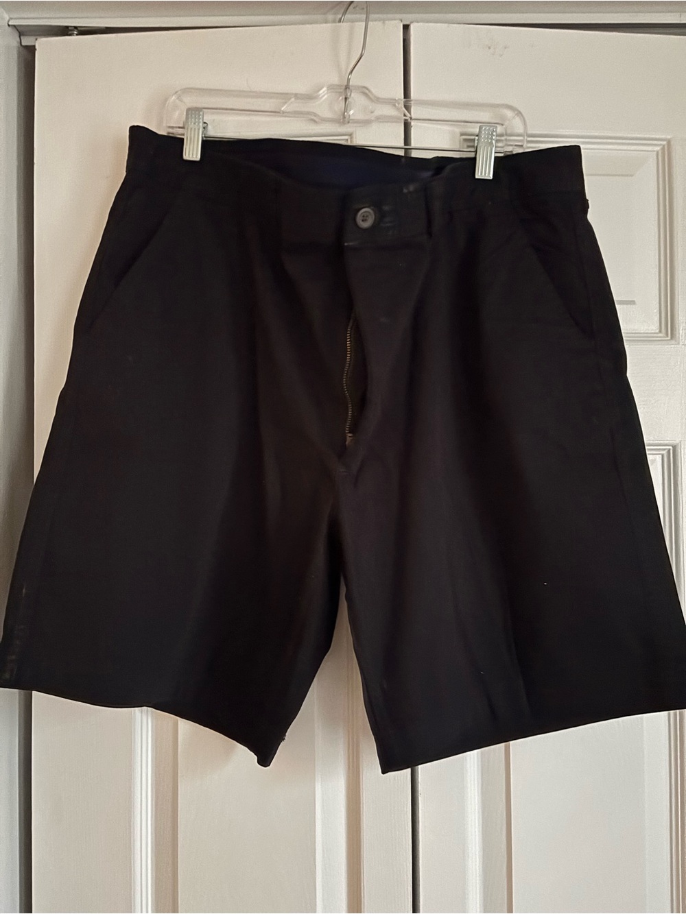 St. John's Bay Black Flat-Front Men's Shorts